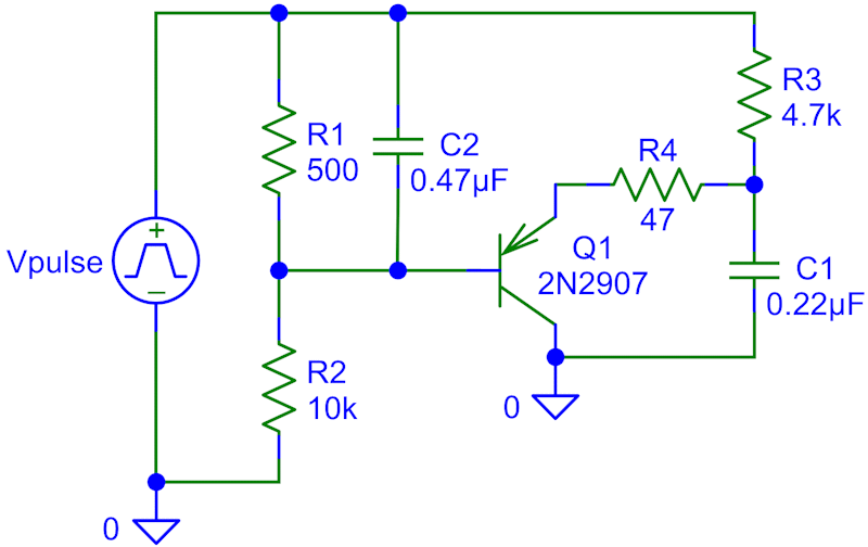 This schematic shows a further simplification of the previous circuit.