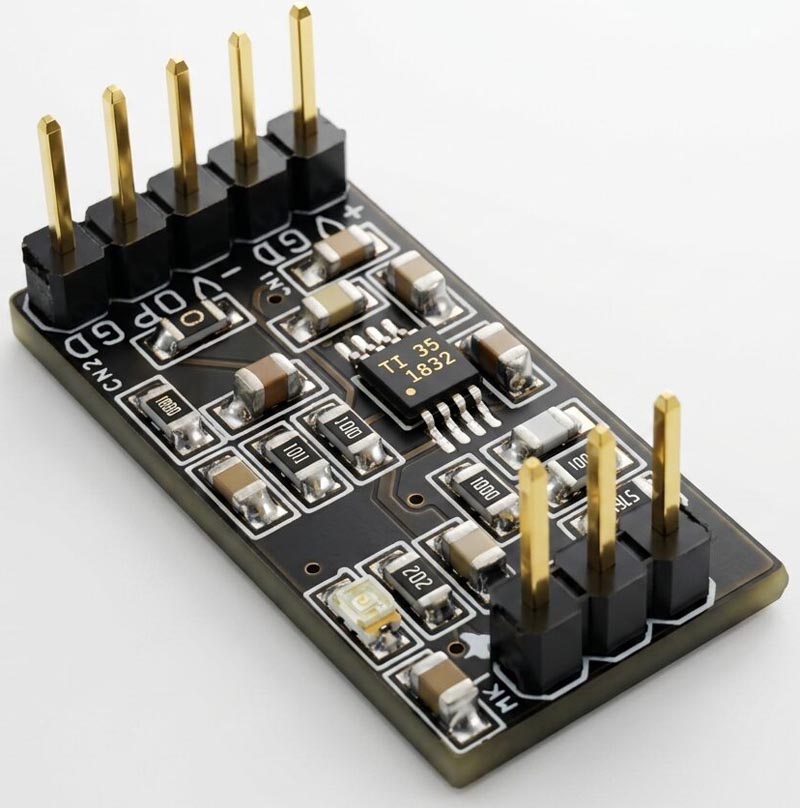 3-wire electret microphone pre-amplifier.