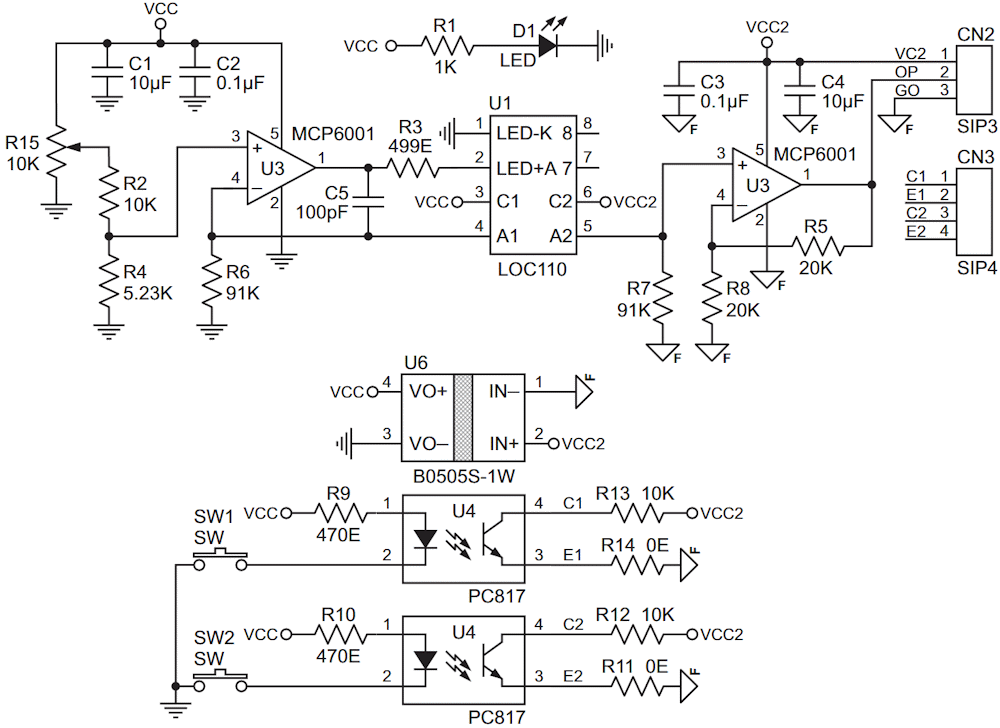 Schematic diagram of an isolated module.