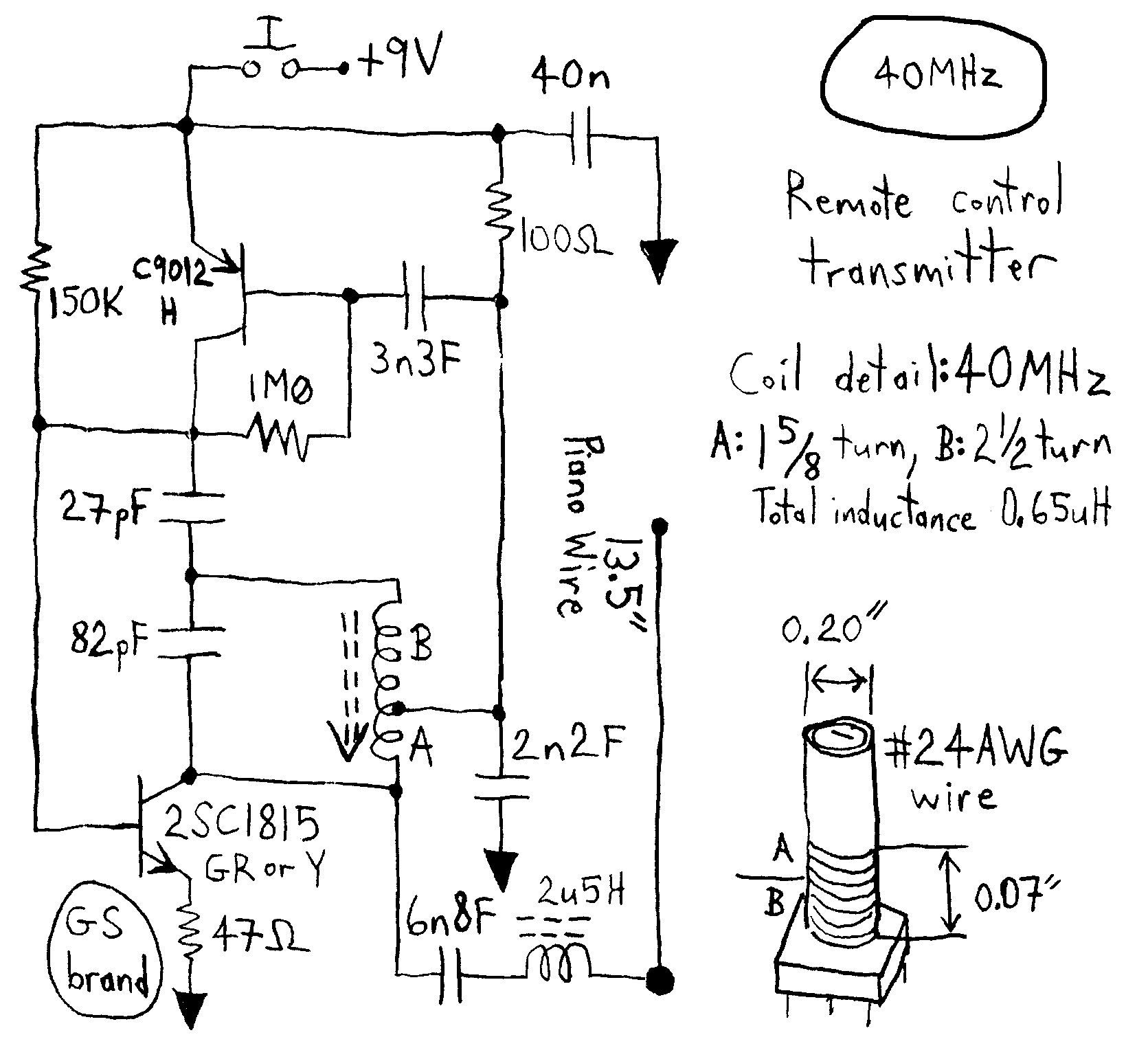 Simple RC Cars - Single channel Transmitters and Super Regenerative Receivers at 27 MHz and 49 MHz